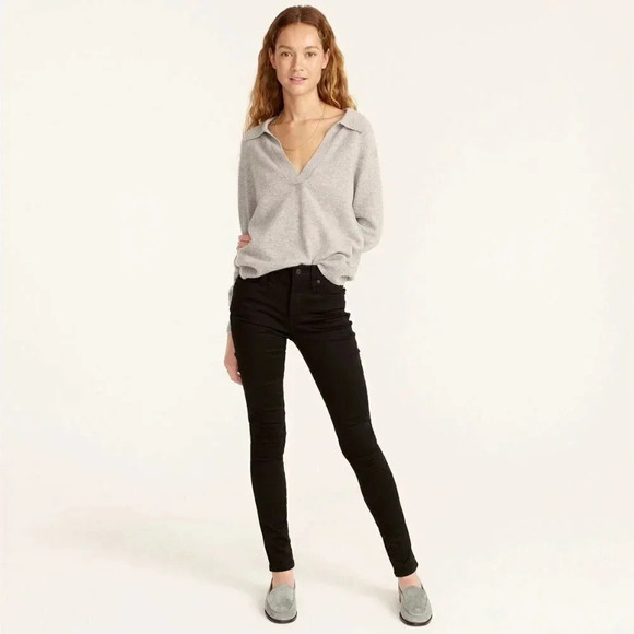 J.Crew Stretchy Toothpick Skinny Black Jeans - Picture 1 of 11
